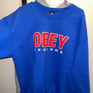 obey pull over sweater